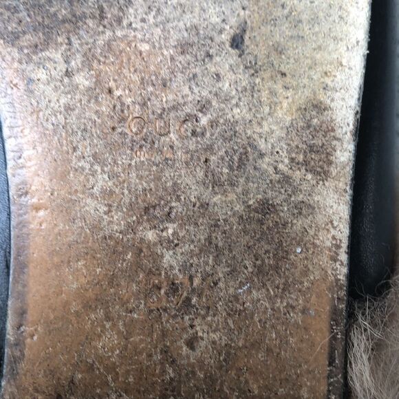 Gucci slides w/fur - Picture 10 of 11